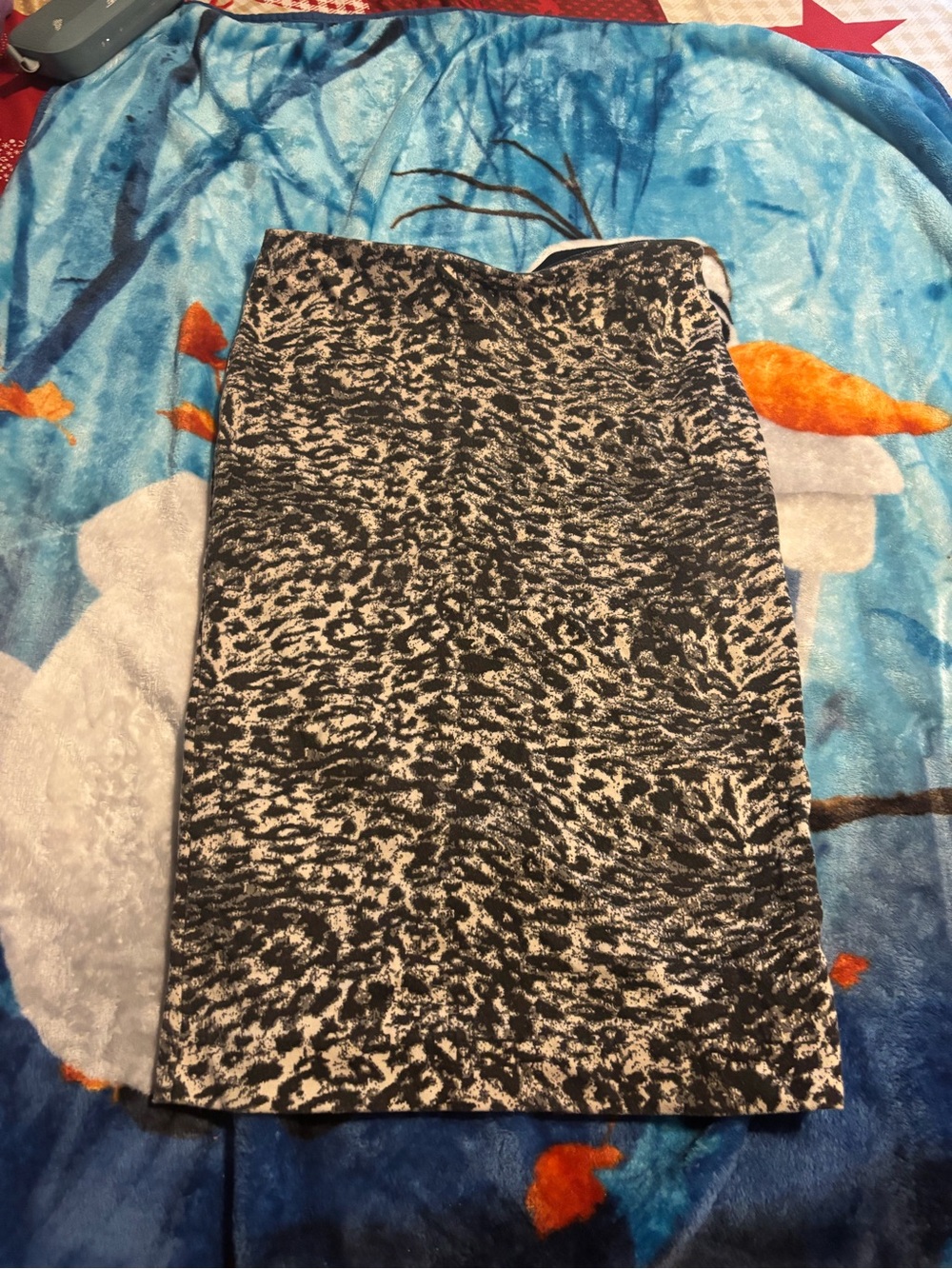 George Black and Cream Patterned Pencil Skirt